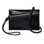 Universal Thread Crossbody Purse Wristlet Bag Black Faux Leather Simple Classy