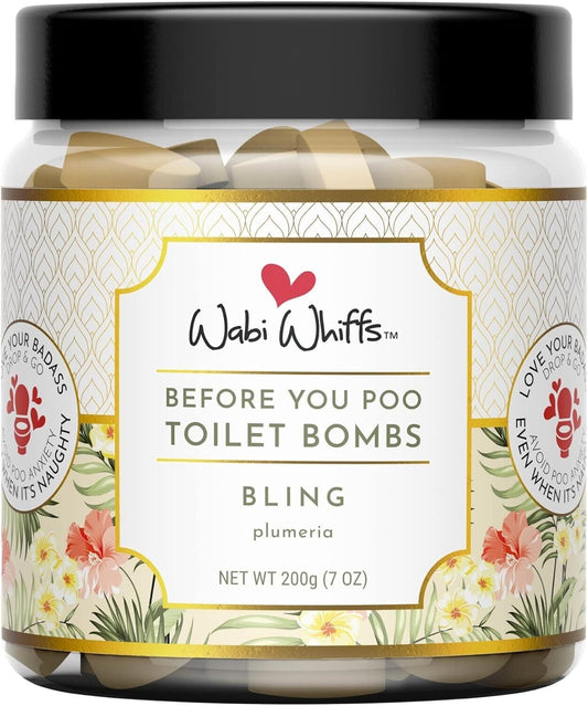 Wabi Whiffs Bling Fizzing Toilet Bombs 60 Ct Bathroom Deodorizer Free Shipping