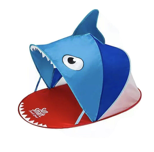 Baby Shark Pop Up Sun Shelter Portable Tent On The Go Baby Beach Cover Blue