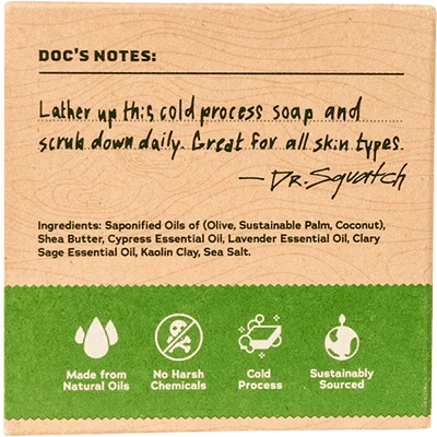 Dr. Squatch Alpine Sage Natural Bar Soap 5 oz - Sammi's Attic