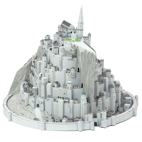 Metal Earth Lord of the Rings Minas Tirith Premium 3D Model Kit, Gray 864755 - Sammi's Attic