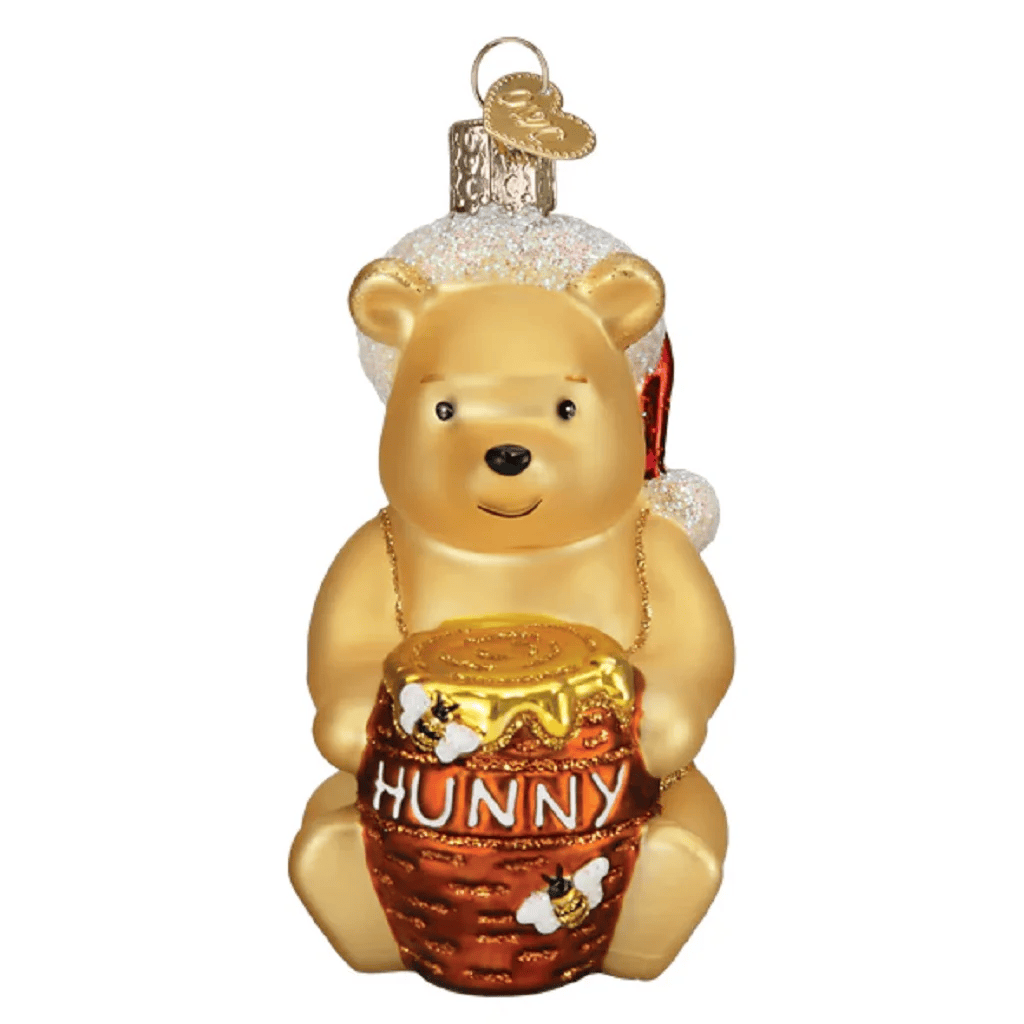 Old World Christmas Blown Glass Ornament for Christmas Tree, Winnie The Pooh 3.75 Inch - Sammi's Attic