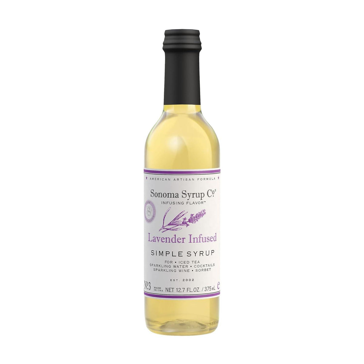 Sonoma Syrup Co Lavender Infused Simple Syrup, 12.7 Fl Oz for Coffee, Cocktails, and Cooking - Sammi's Attic