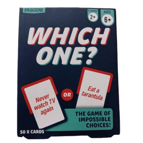 Which One? The Game of Impossible Choices Family Fun Game Night - 50 Cards - Sammi's Attic