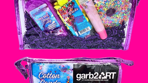 garb2ART Cotton Candy Bath Bomb And Fizz Gift Set